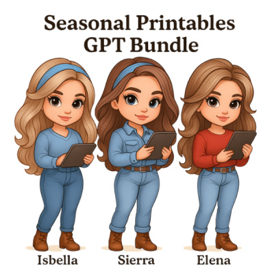 Seasonal Printables Gpt Bundle
