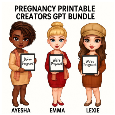 Pregnancy Printable Creators GPT Bundle