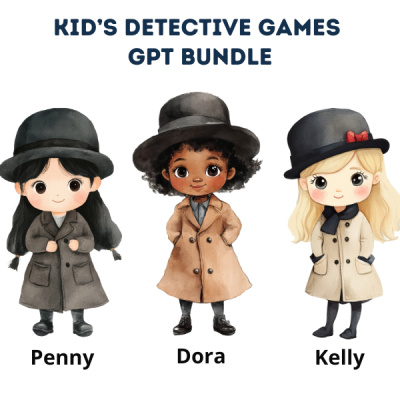 Kid's Detective Game Printables GPT Bundle