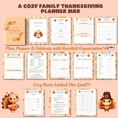 A Cozy Family Thanksgiving Planner MRR