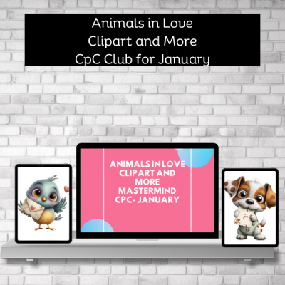 Animals in Love Clipart and More Mastermind - CPC January