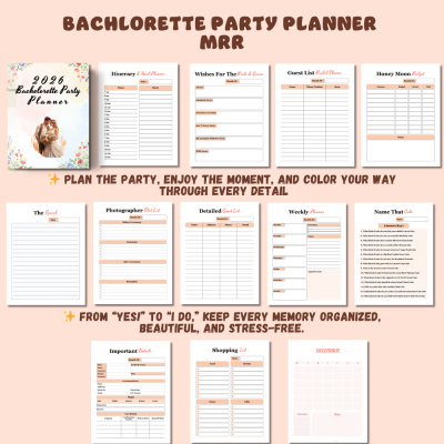 Bachlorette Party Planner MRR
