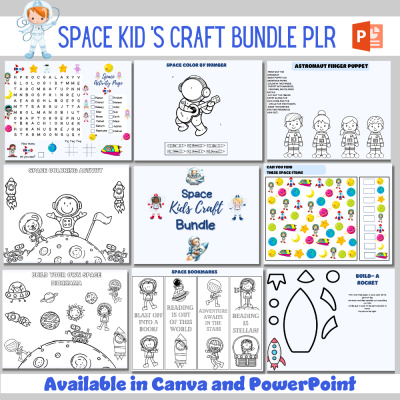 Space Kid Craft Bundle PLR