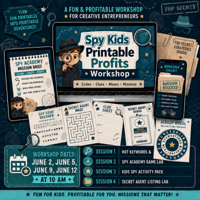 Spy Kids Printable Profits Workshop