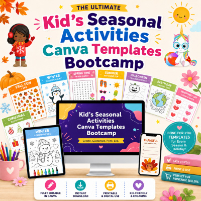 Kid's Seasonal Activity Templates Bootcamp
