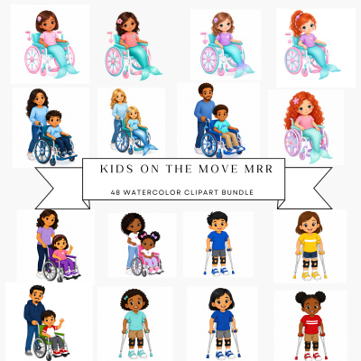 Kids on the Move Clipart