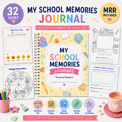 🌸 My School Memories Journal MRR 🌸