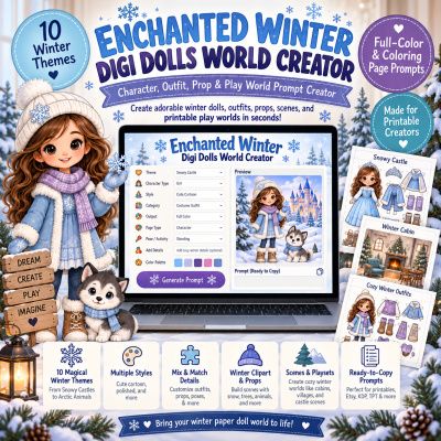 Enchanted Winter Digi Dolls World Creator