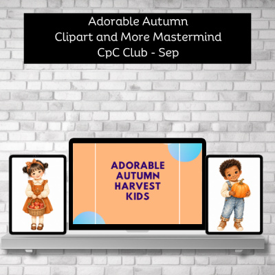Creative Printables Club - Adorable Autumn Harvest Fall Kids Clipart and More Mastermind