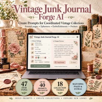 Vintage Junk Journal AI