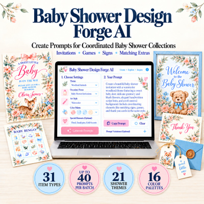 🎀🍼Baby Shower Design Forge AI 🎀🍼