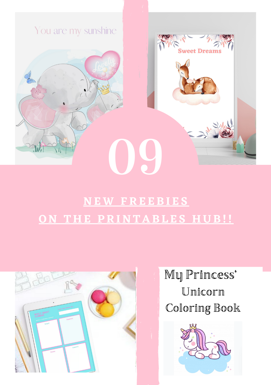 New Printables Hub! Free Content just for you!