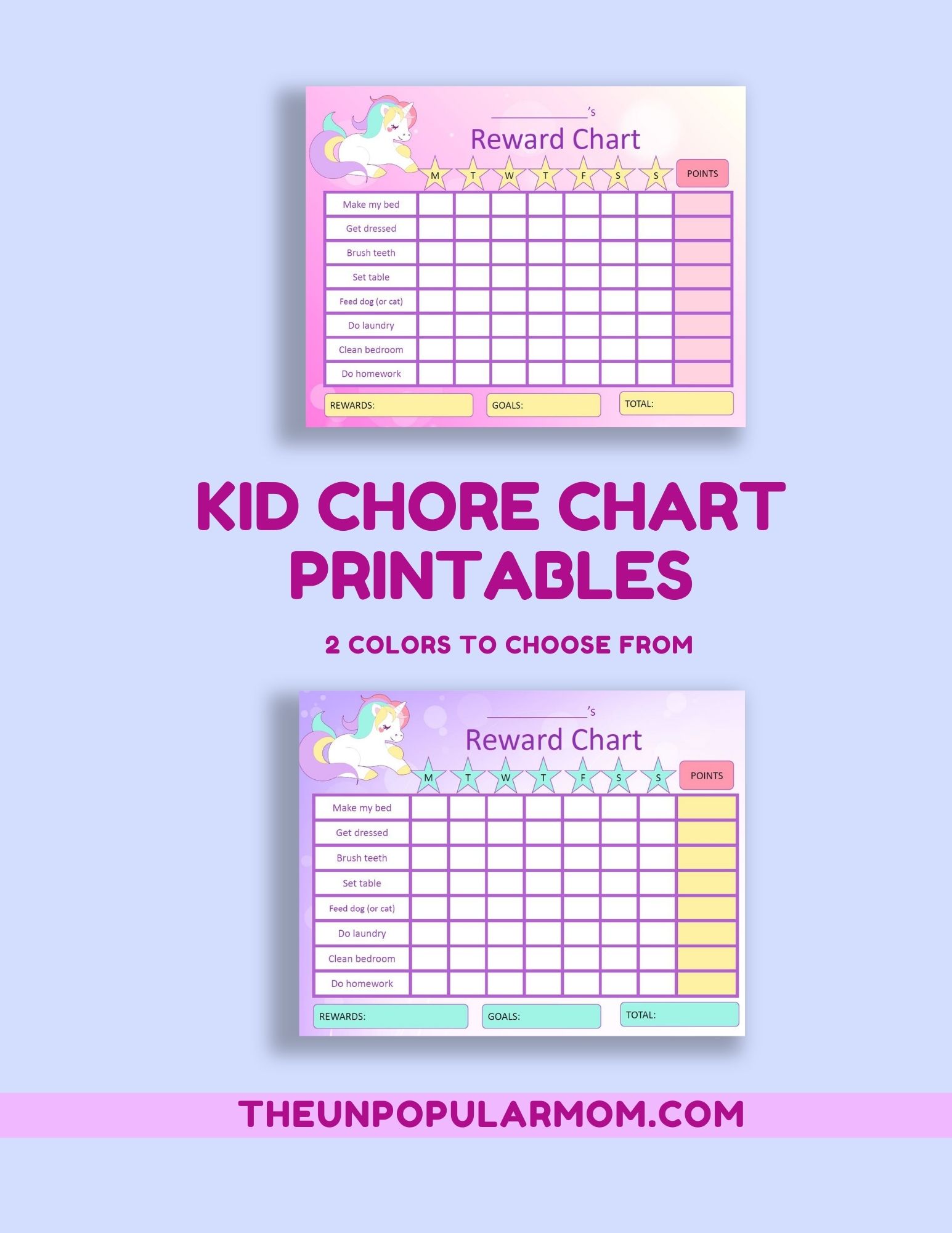 Free Kid’s Chore Chart!
