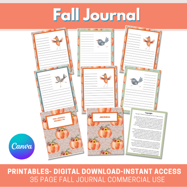 fall journal commercial use theunpopularmom.com