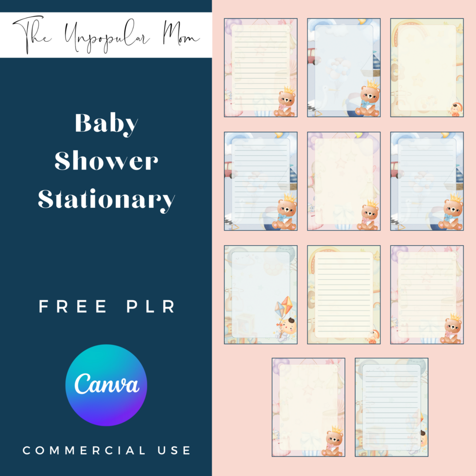 Baby Shower Printables - The UnPopular Mom