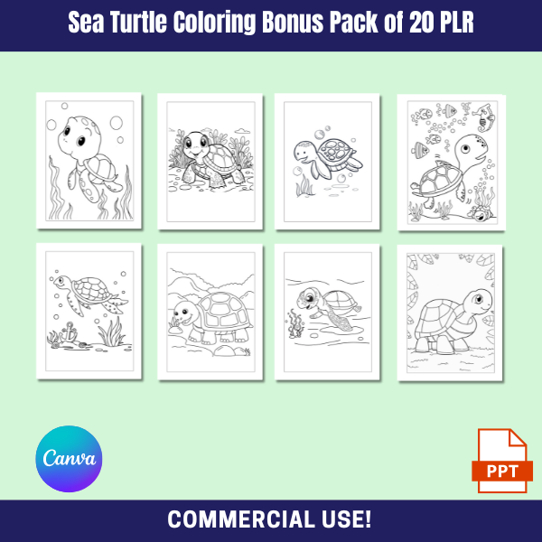 sea turtle coloring book commercial use theunpopularmom.com