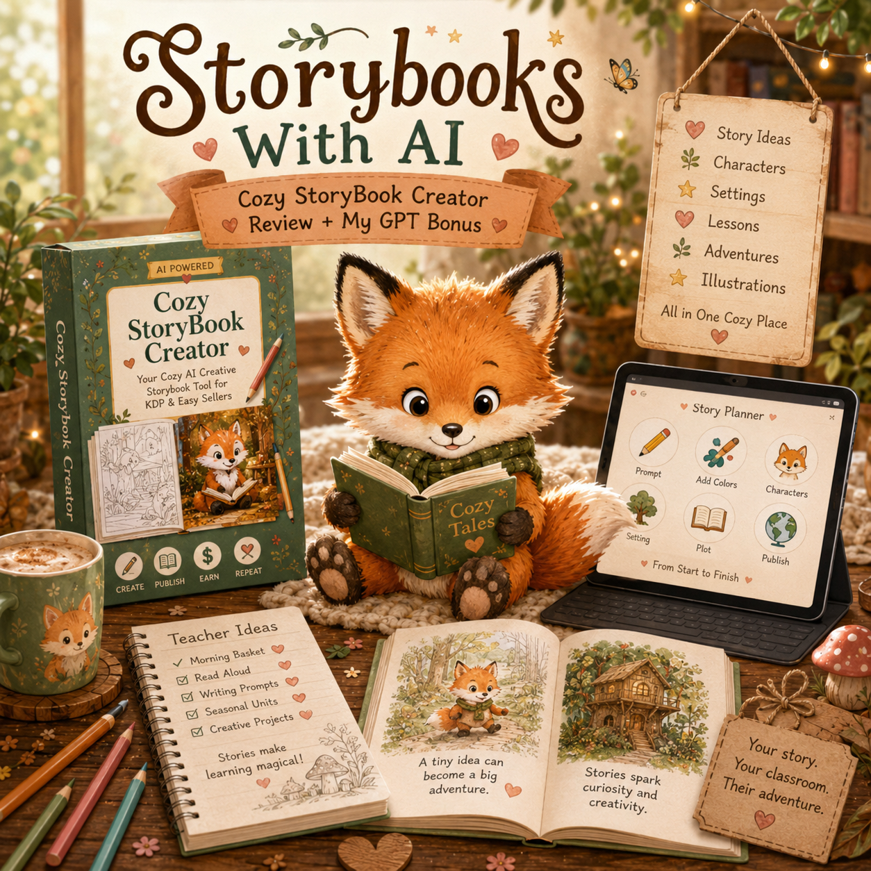 Storybooks With AI: Cozy StoryBook Creator Review + My GPT Bonus