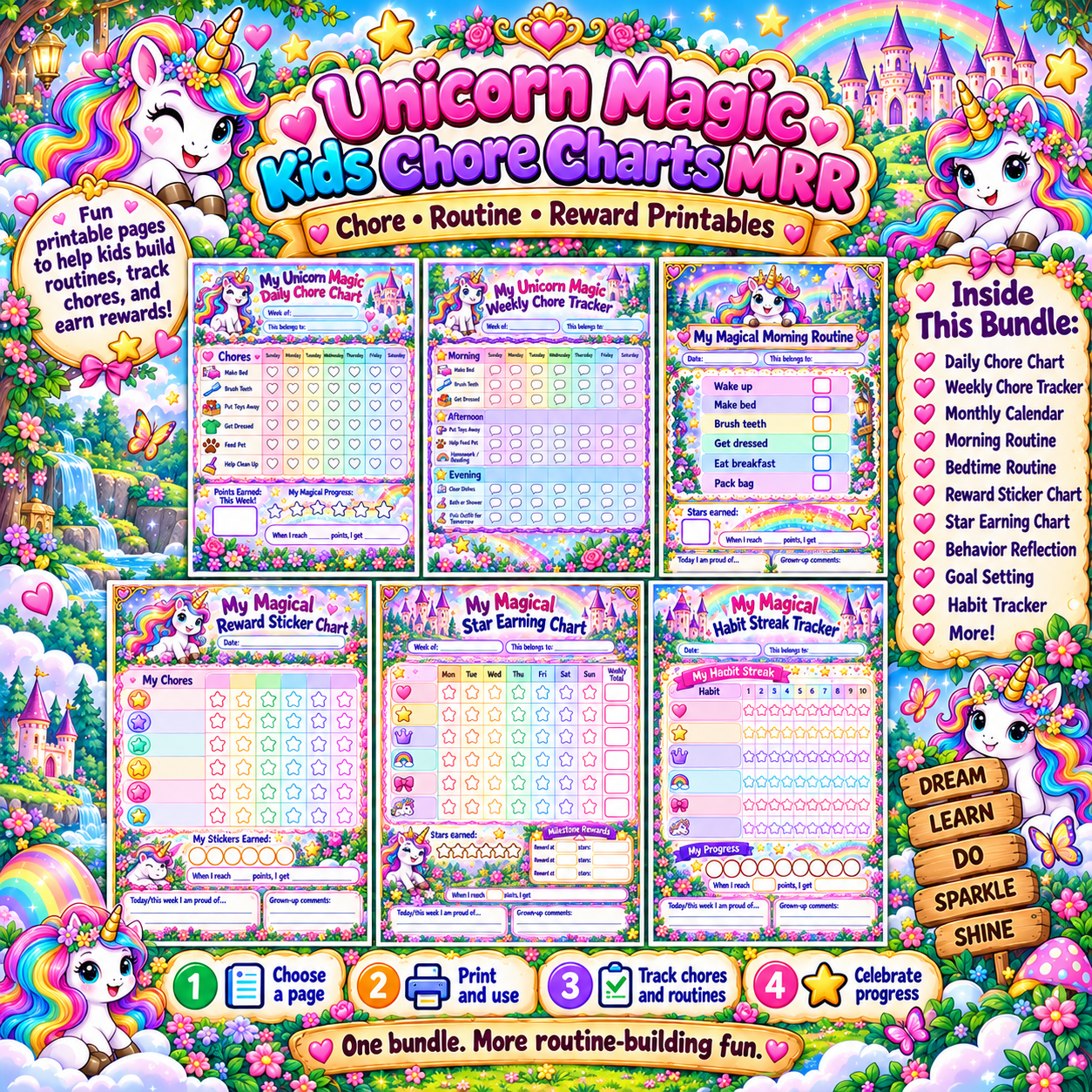Unicorn reward chart